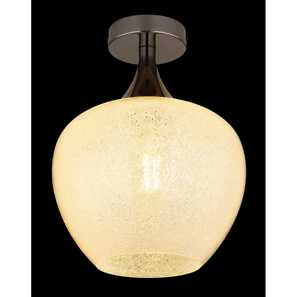 Anthracite ceiling lamp Maxy with white glass single Ø 24cm Globo 9007371459179