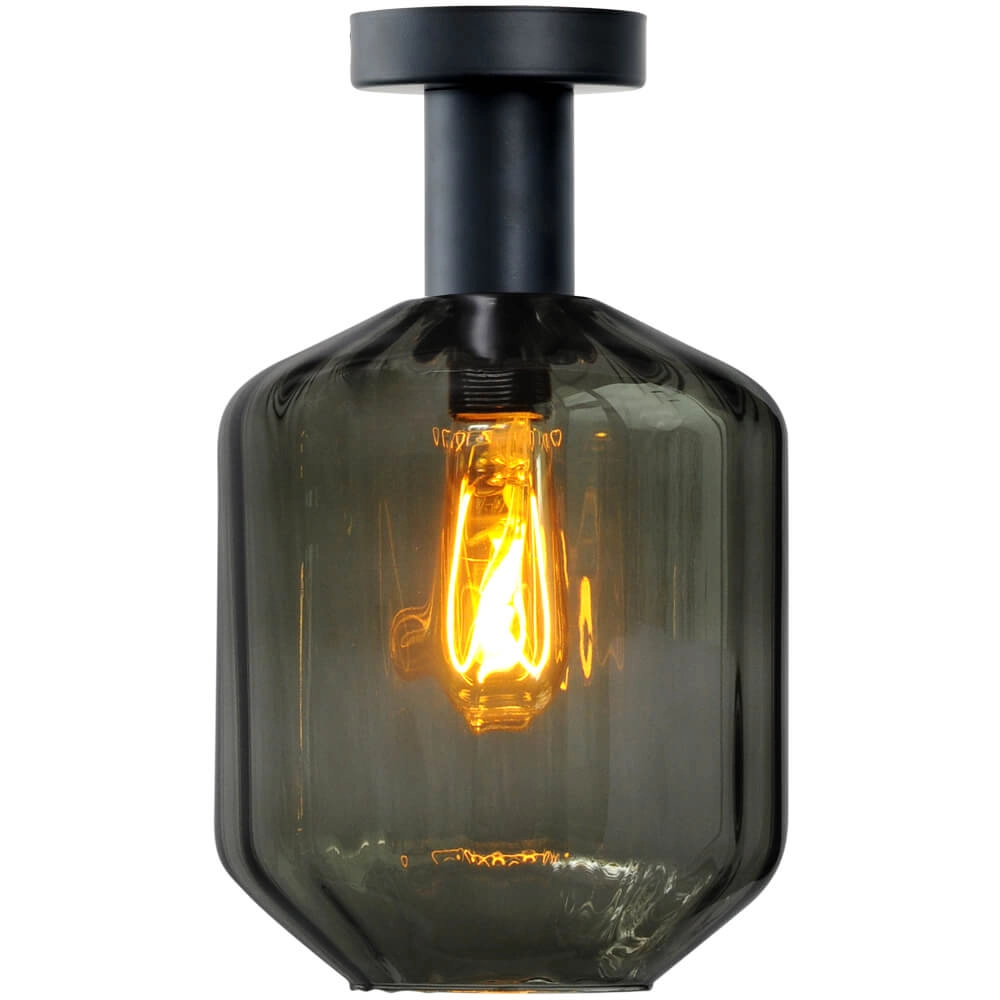 Ceiling lamp - Ø 19cm - Porto with Jagger green glass