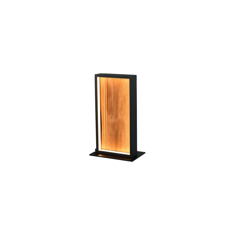 Design table lamp Kalea black with wood Trio 4017807661484