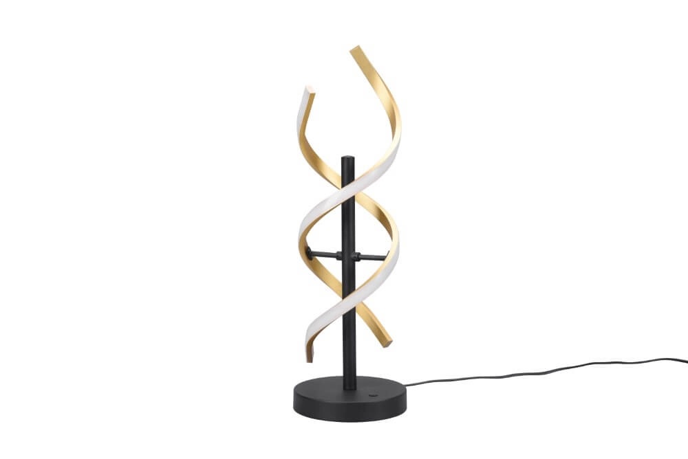 Designer floor lamp Sequence black with gold Trio 4017807541762