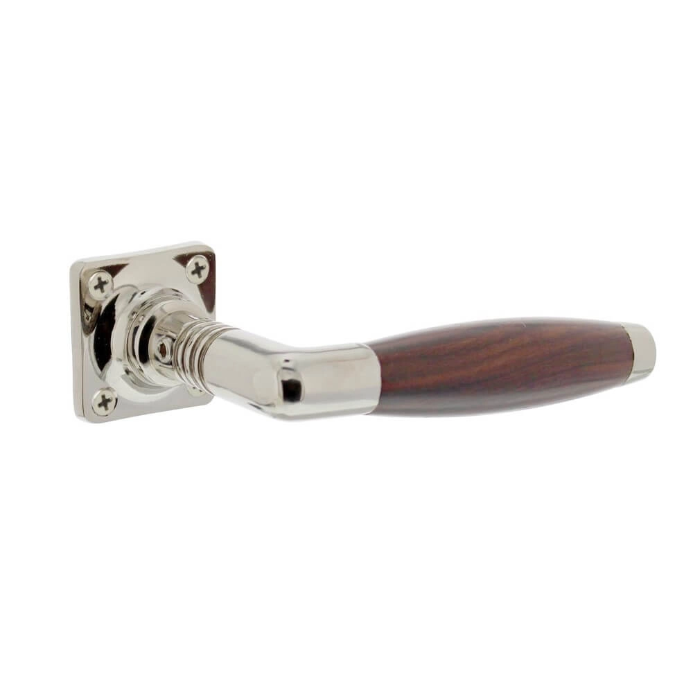 30s door handle Ton Palissander nickel