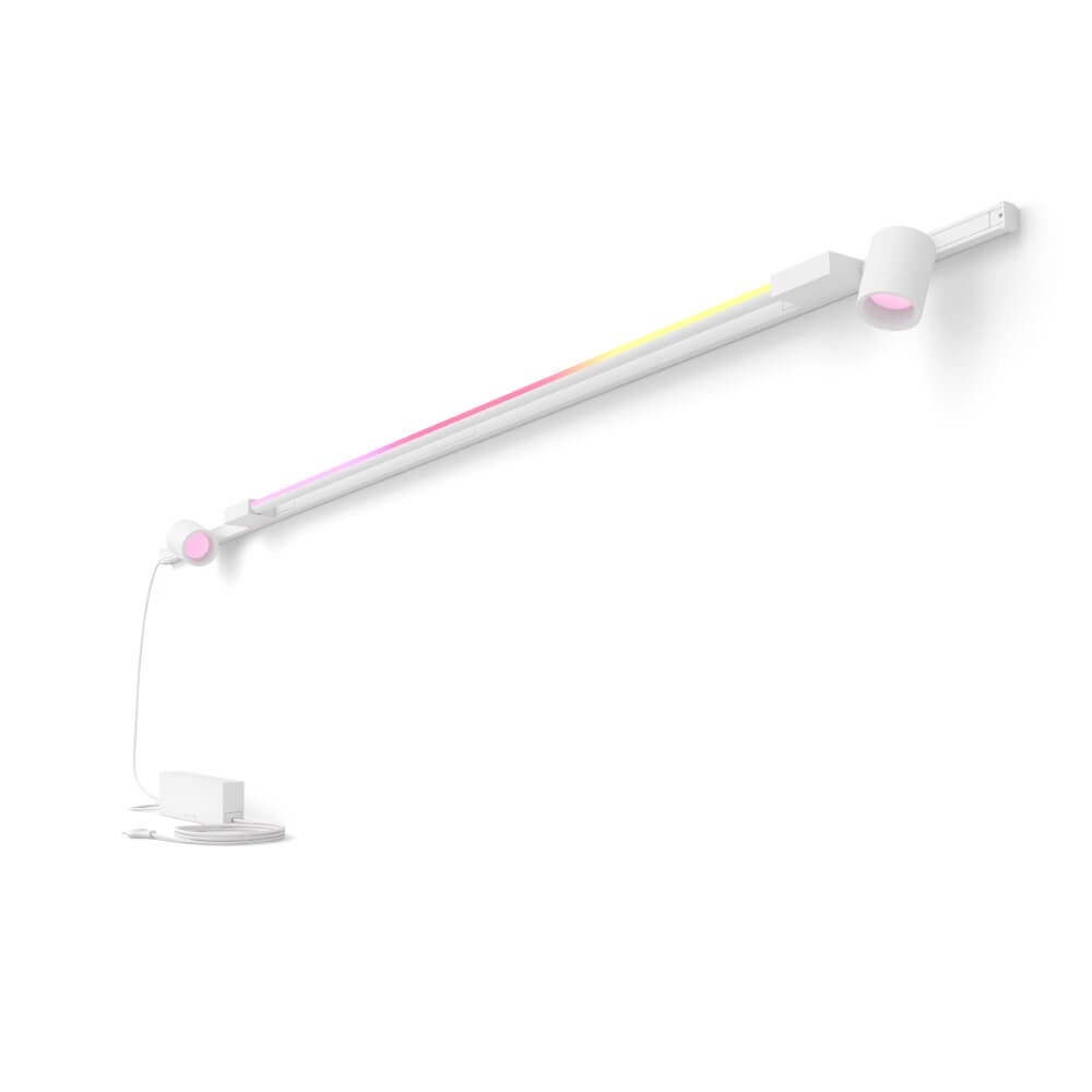 Hue Perifo - White and color set of 2 wall spotlights and gradient white Philips 8719514407909