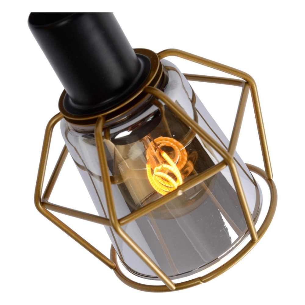 Ceiling lamp Nila 2-light black Lucide 5411212770981
