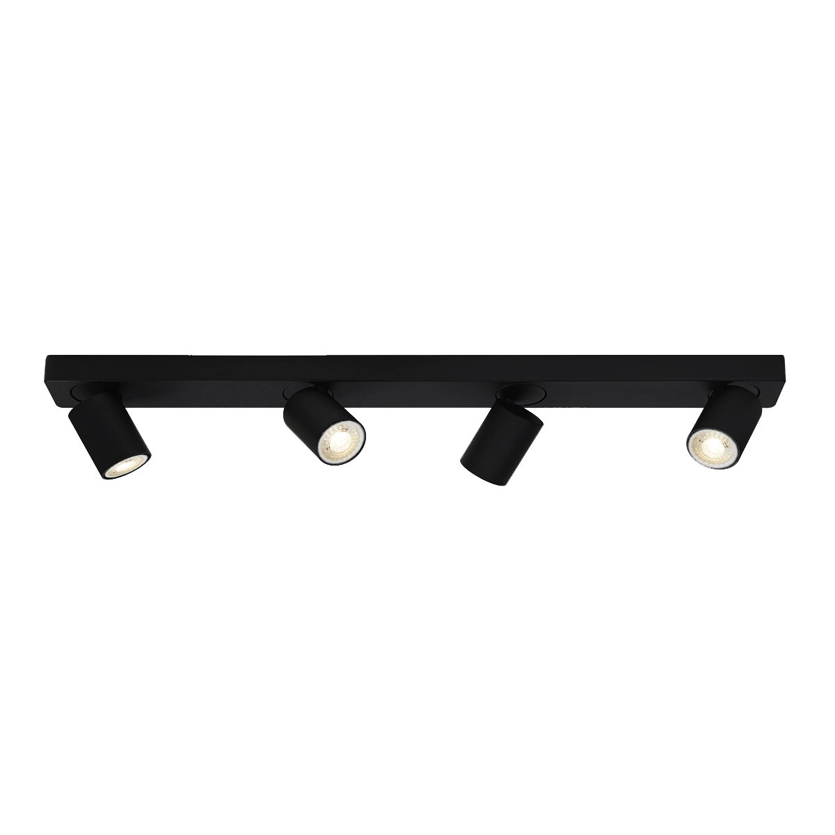 Ceiling lamp Moon 4 Rectangular Black