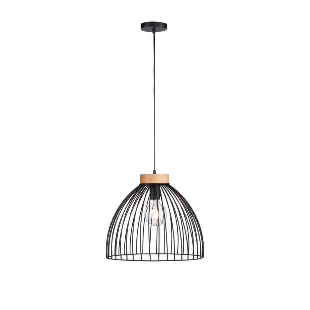 Pendant lamp Lami black Just Light 4043689982768