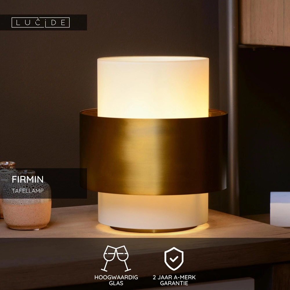 Modern table lamp Firmin Ø 20cm Lucide 5411212451637