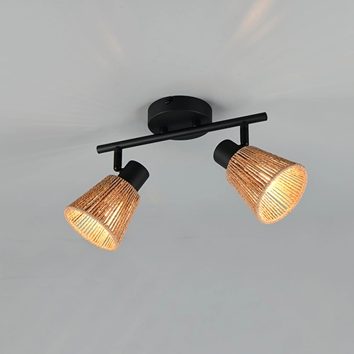 Ceiling lamp Natrel double brown