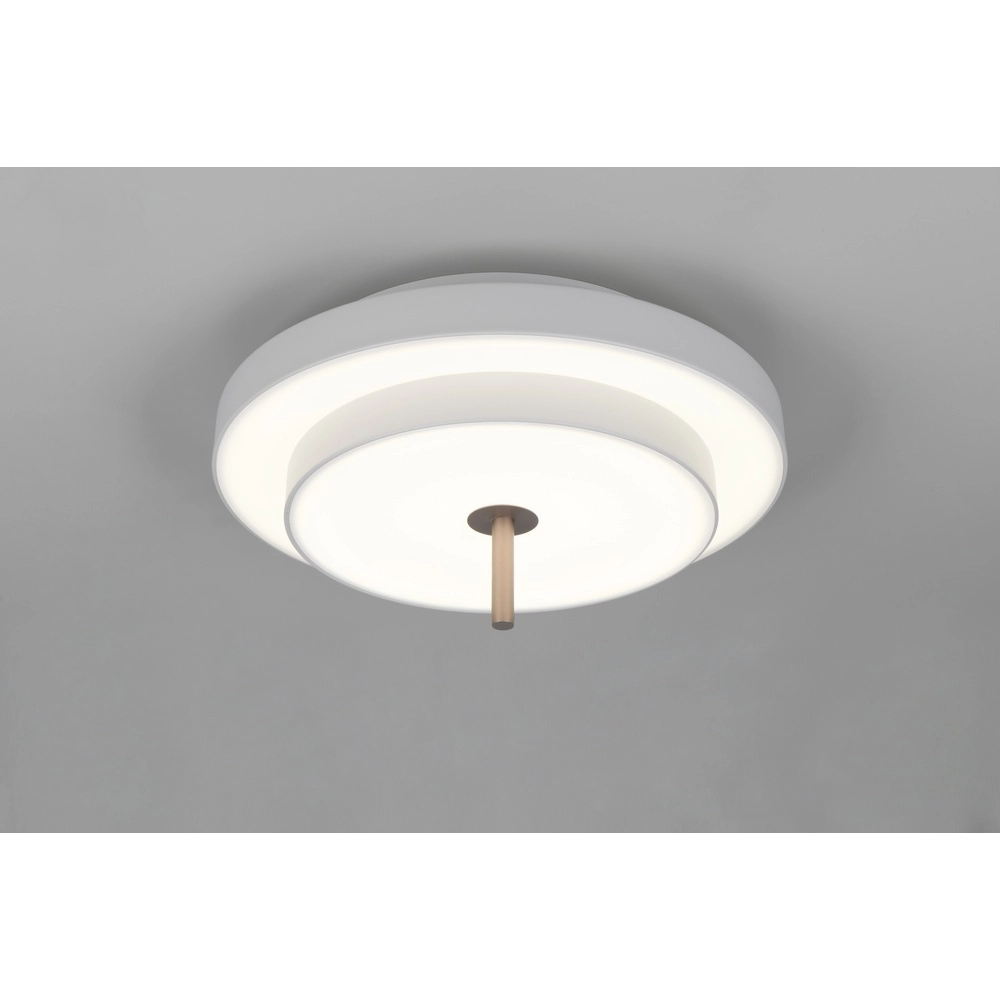 Modern ceiling lamp Keaton white Ø 40cm Trio 4017807653700