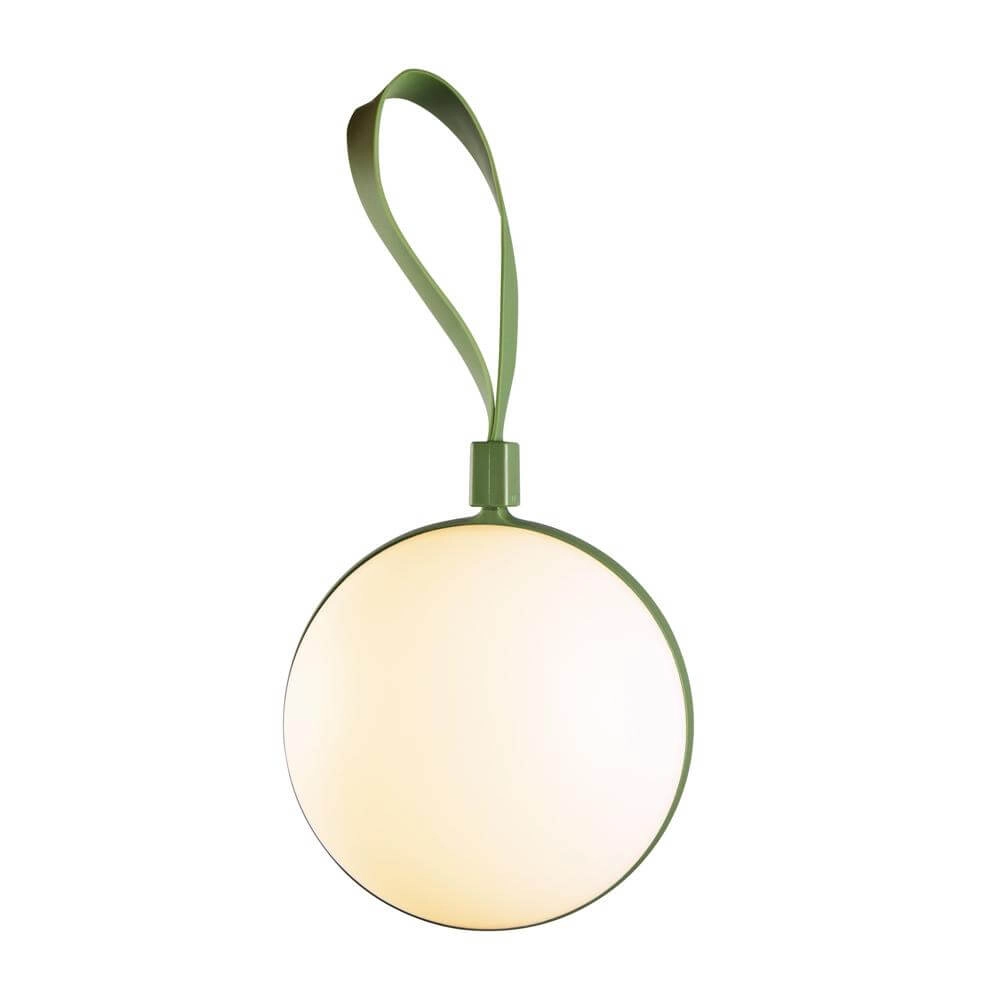Sleek table lamp Bring To-Go green Ø 12cm Nordlux 5704924014734