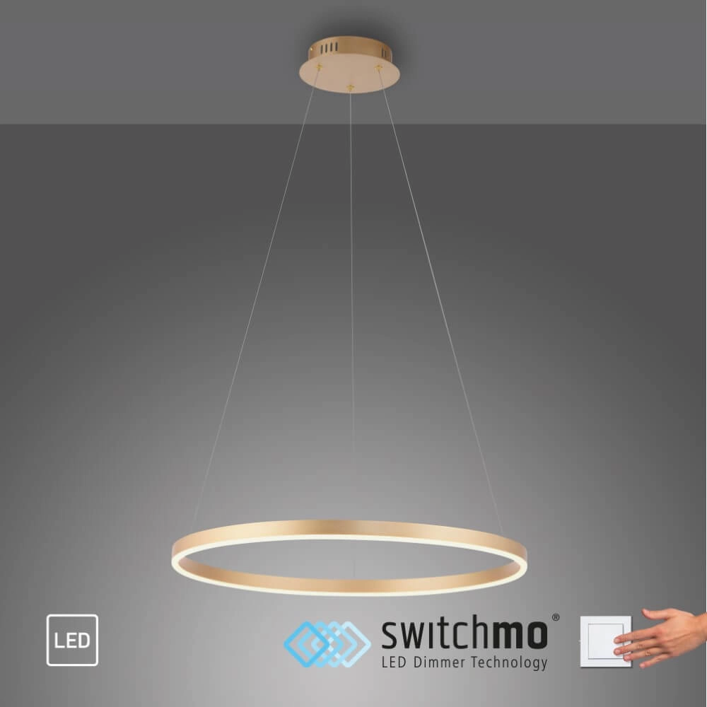 Pendant lamp Ritus brass Just Light 4043689985653