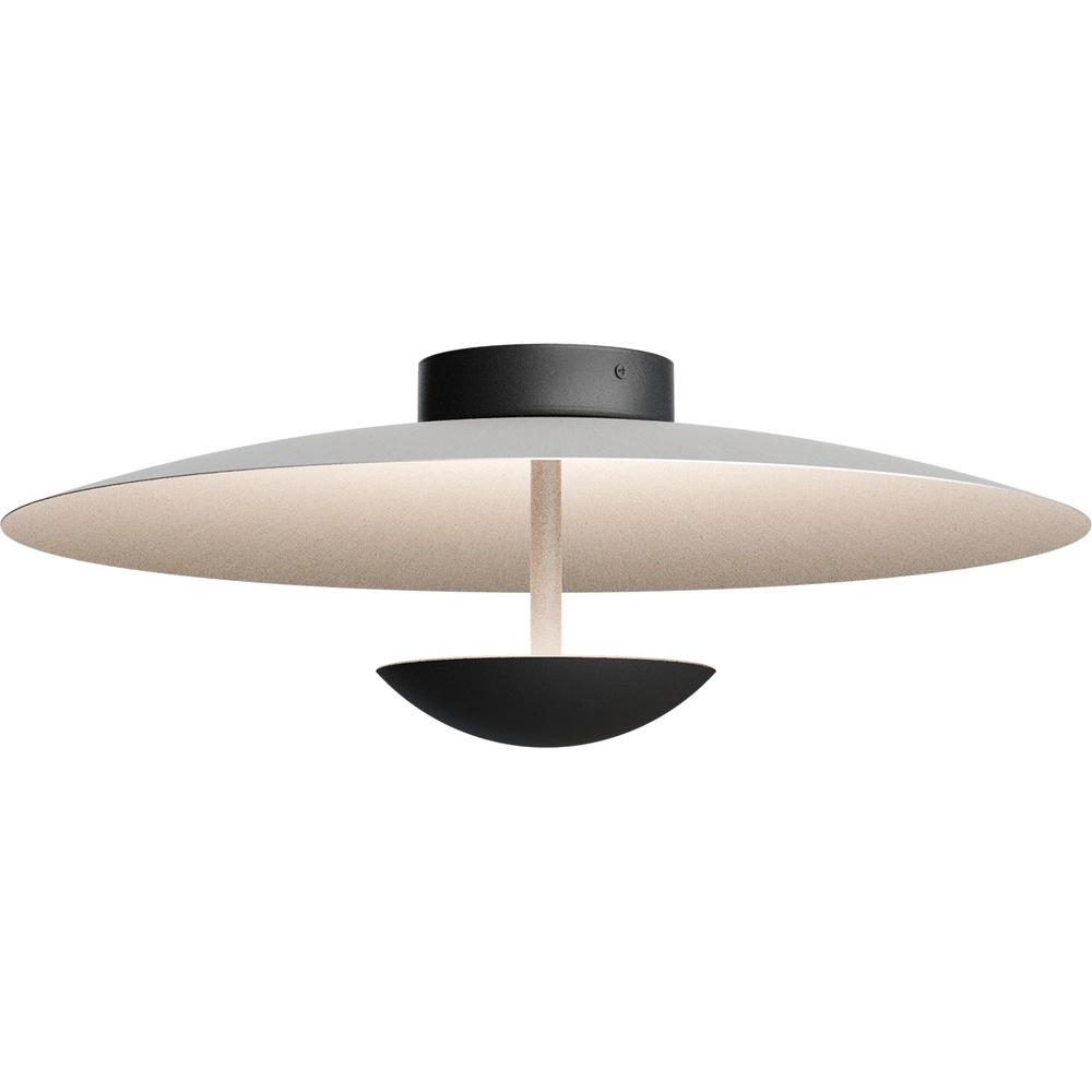 Ceiling lamp 16cm Scala Ø 45cm black with nickel
