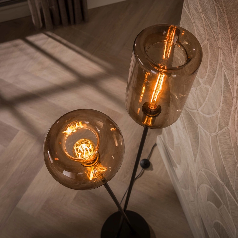 Moderne vloerlamp Serene sienna bruin Lyora 8716803514751