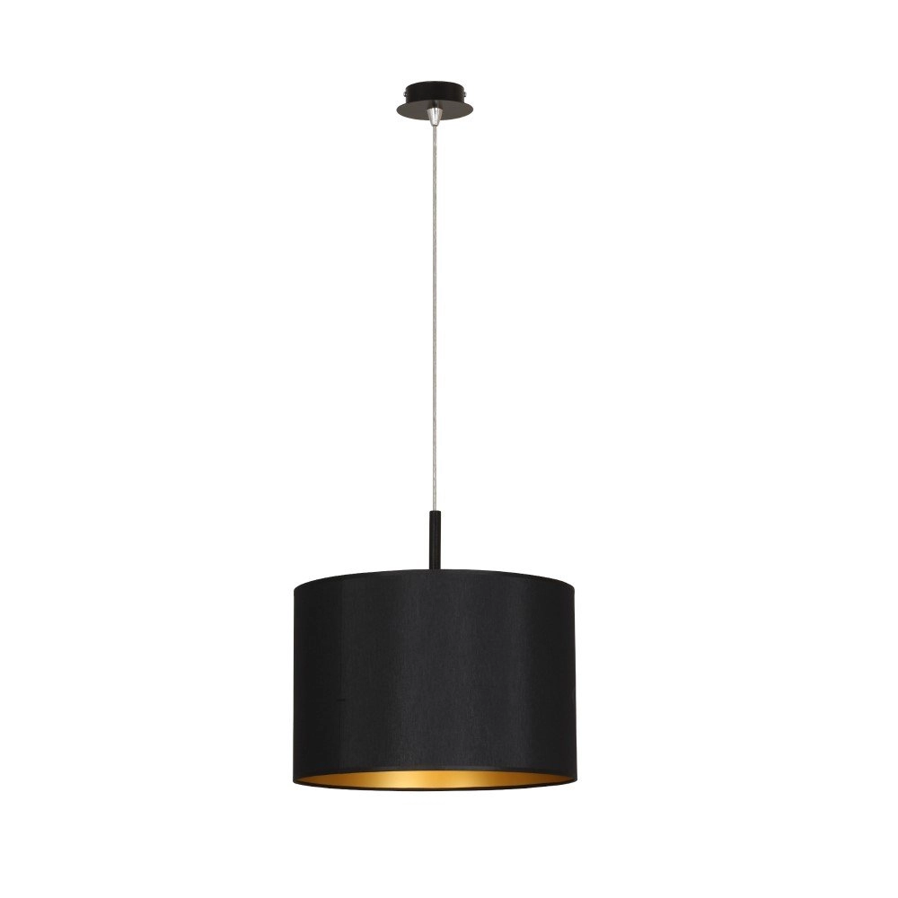 Black pendant lamp Alice with gold inside Lyora 5903139496193