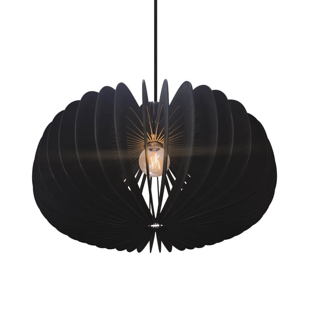 Design pendant lamp Hazo black Ø 66,5cm Nordlux 5704924024283