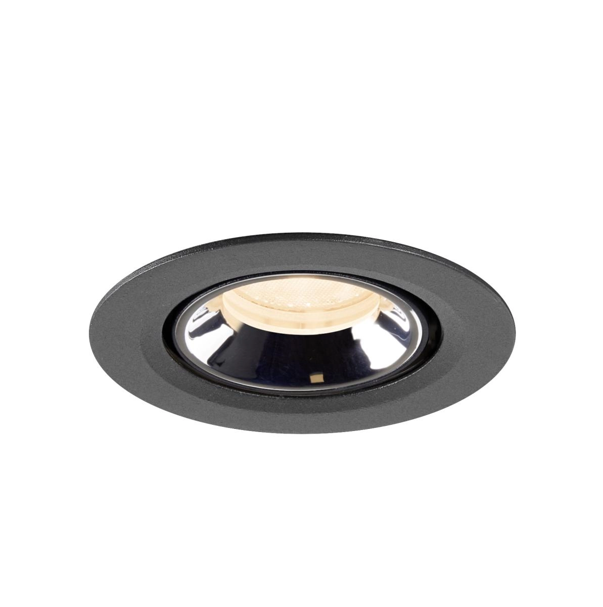 Recessed spotlight Numinos Gimble XS black/chrome 2700K - 40deg SLV 4024163307239