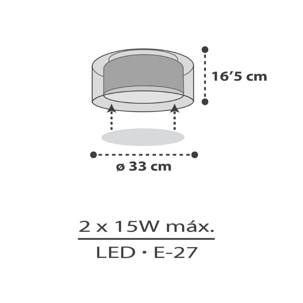 Clouds ceiling lamp Clouds grey Dalber 8420406003139