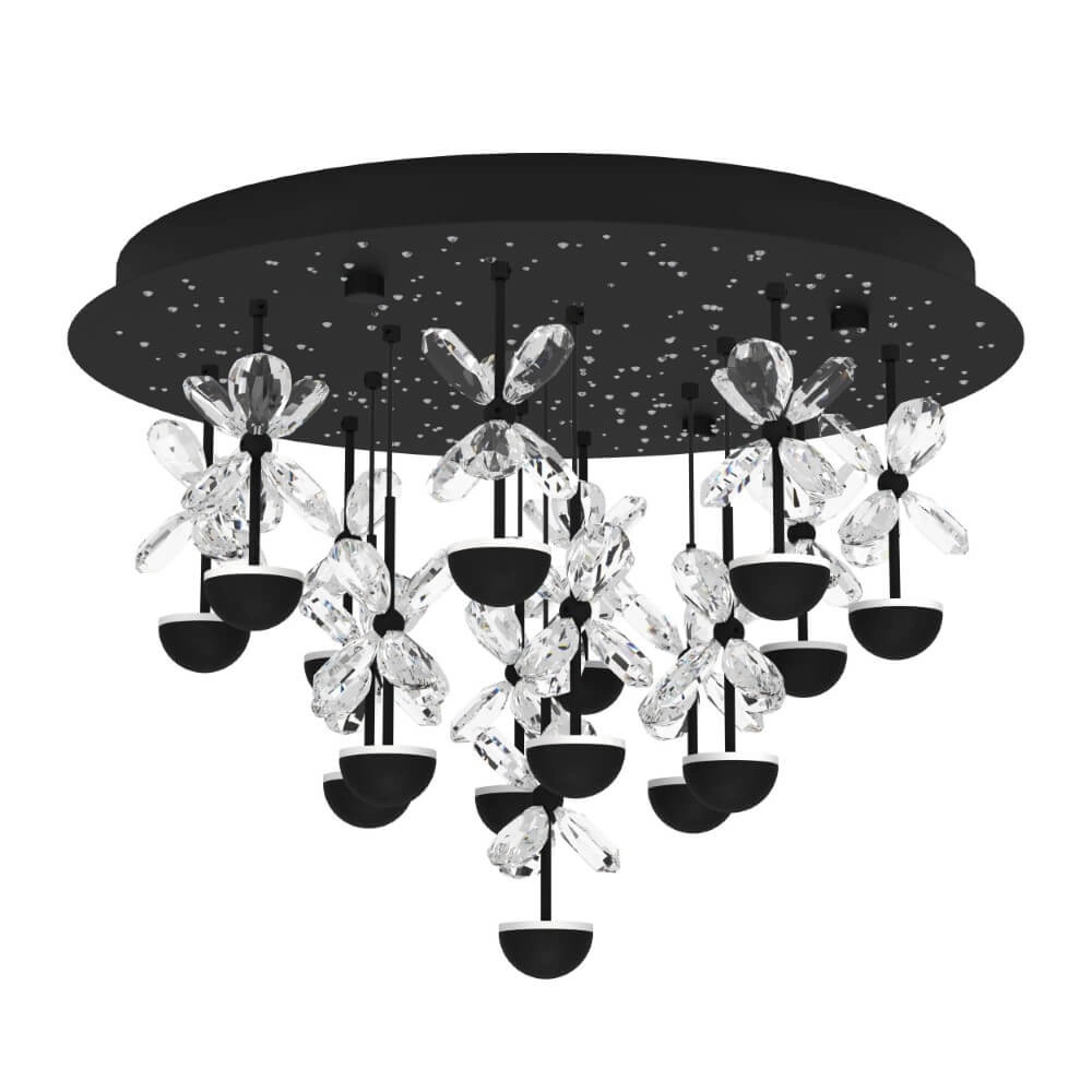 Black ceiling lamp Pianopoli 2 Ø 50cm Stars of Light 9008606270194