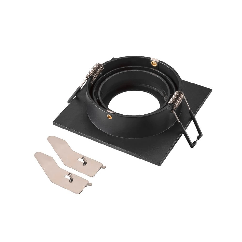 Mounting ring New Tria 75 Square black - without fitting SLV 4024163276498