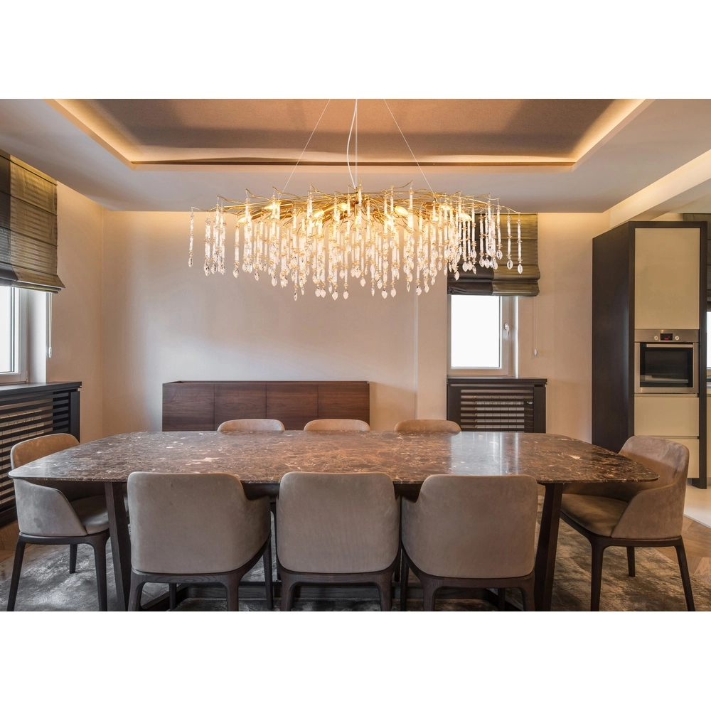 Pendant lamp Gloria 150cm gold Globo 9007371572991