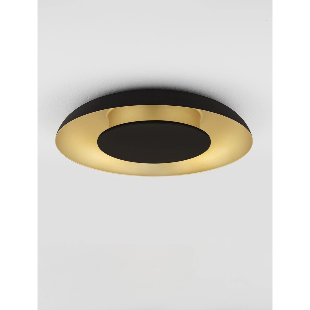Design ceiling lamp Epos Ø 40cm black with gold Lyora 5212017463203