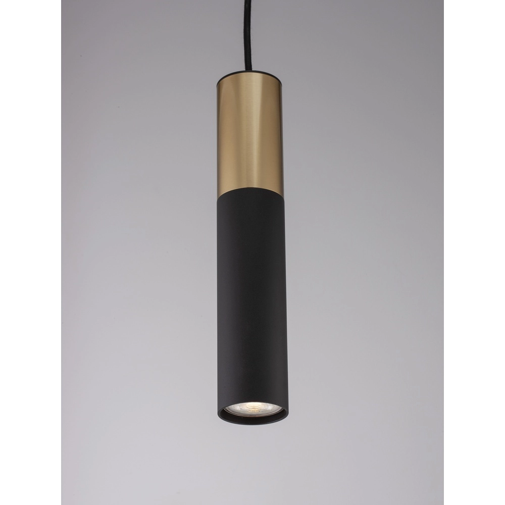 Pendant lamp Pongo M single 30cm gold with black Lyora 5212017430342