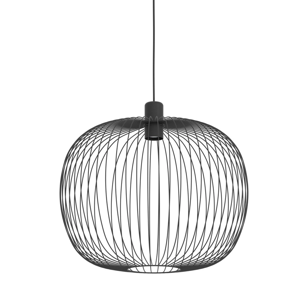 Wire pendant lamp Lodods black Ø 45cm Eglo 9008606390267