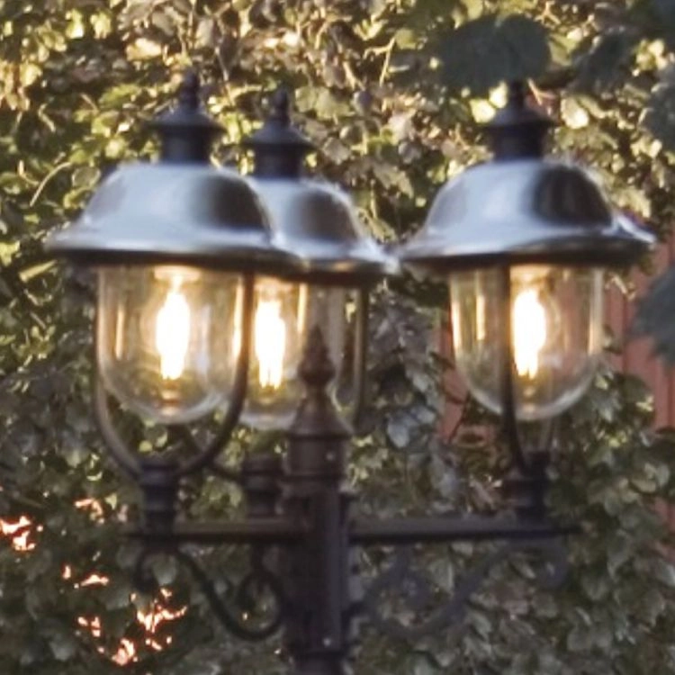 Terrace lamp Parma 218cm stainless steel with black KonstSmide 7318307243000