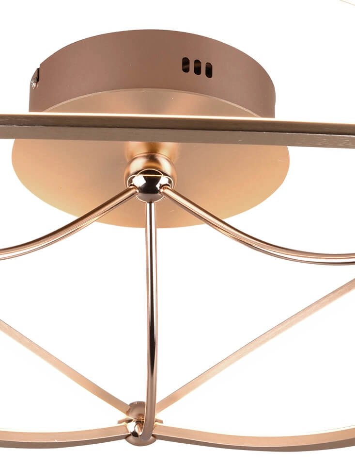 Bronze ceiling lamp Charivari Ø 62cm Trio 4017807461138