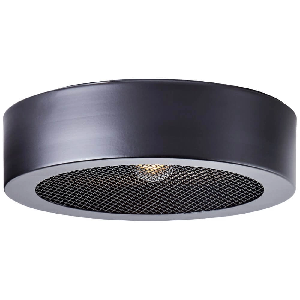 Black ceiling lamp Sandros Ø 23cm with mesh