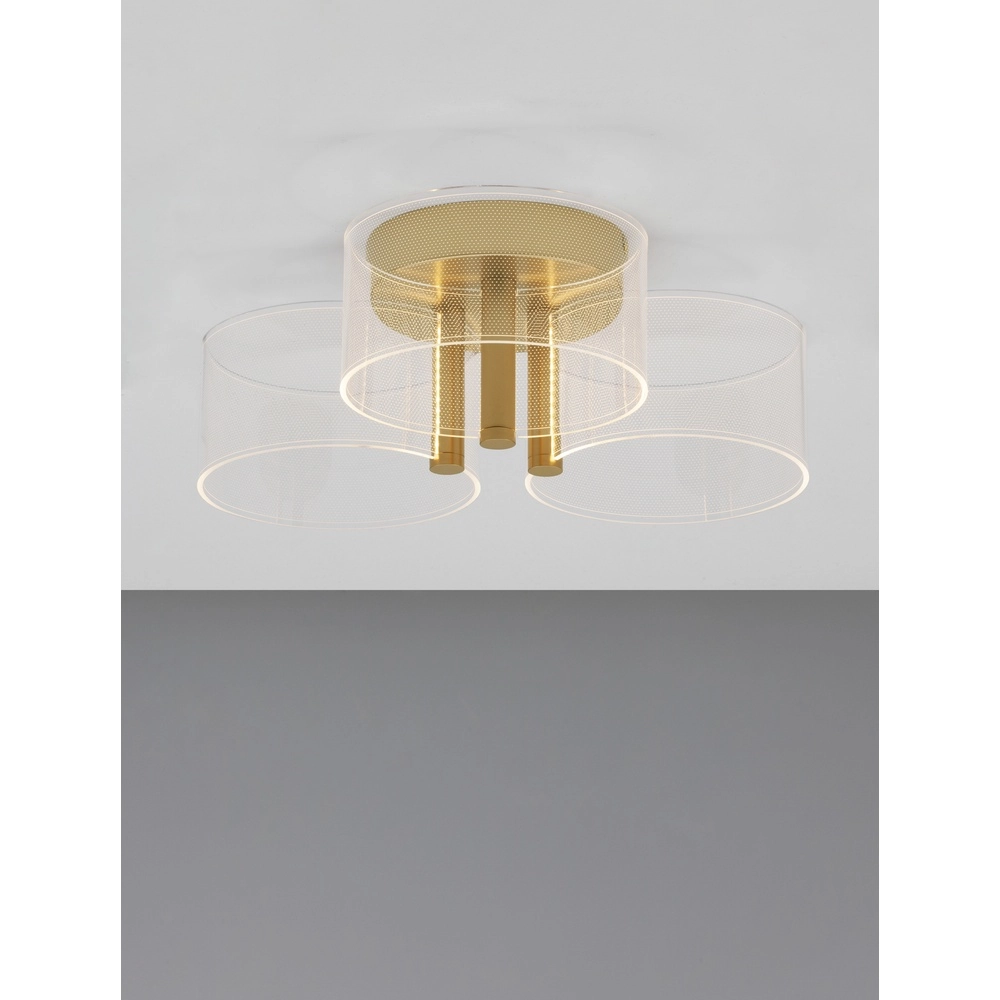 Design ceiling lamp Gatlin gold Ø 44cm