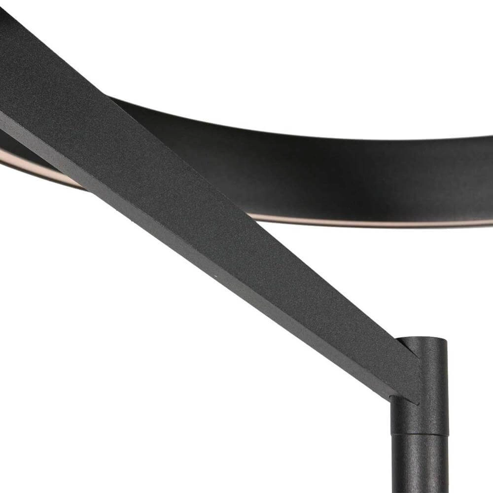 Modern floor lamp Mykty black Ø 40cm Steinhauer 8712746178173
