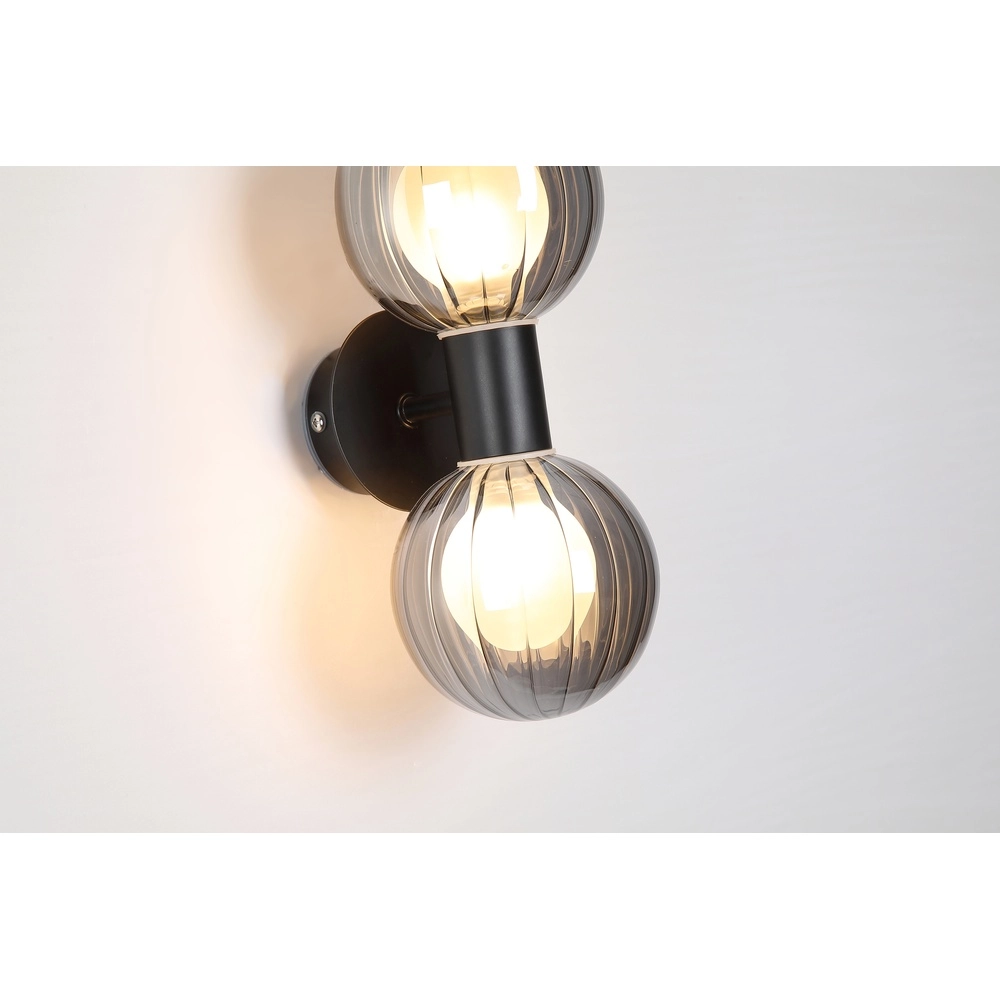 Wall lamp Luminsphere Black Double Searchlight 5053423297415