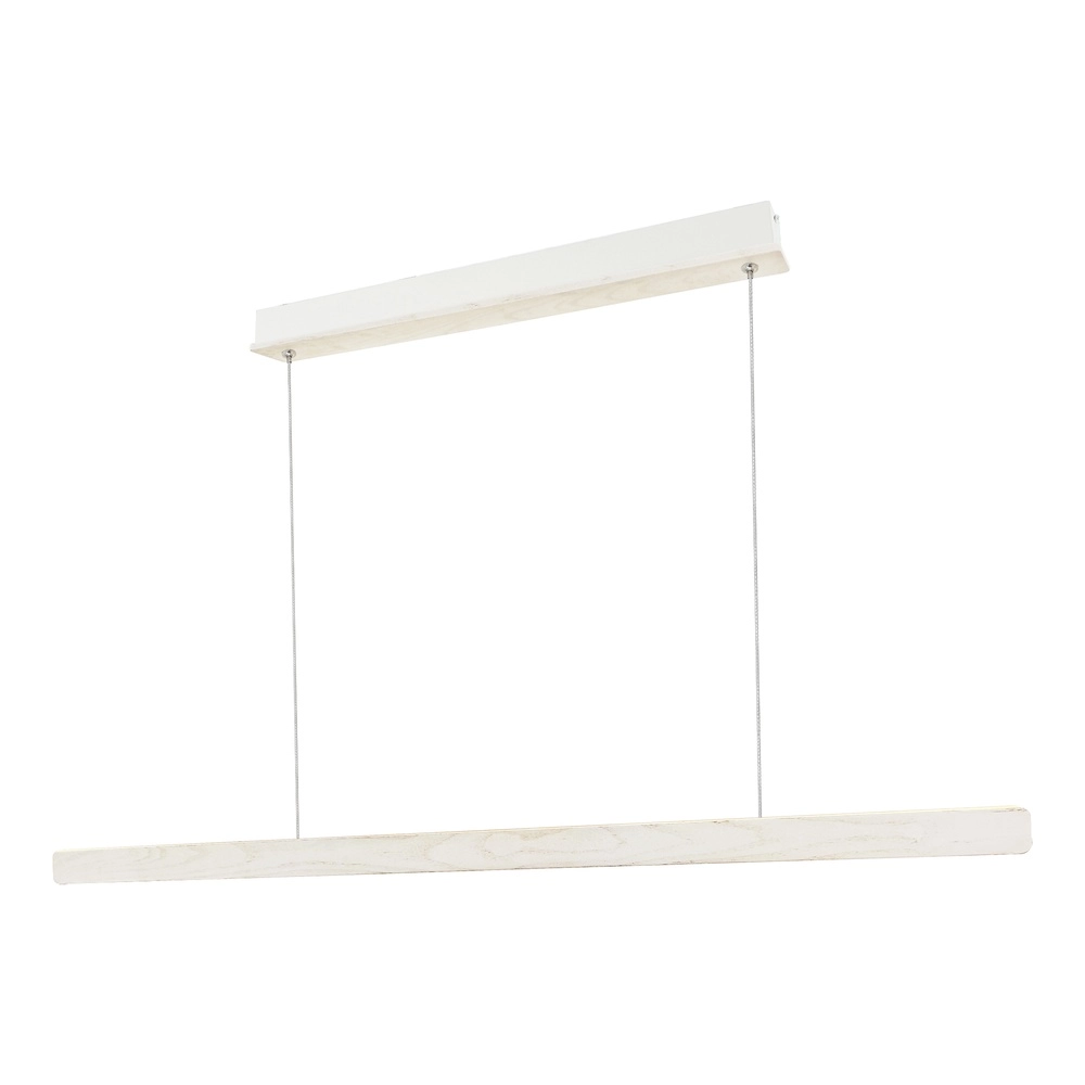 Wood look led pendant light Ilgas  white
