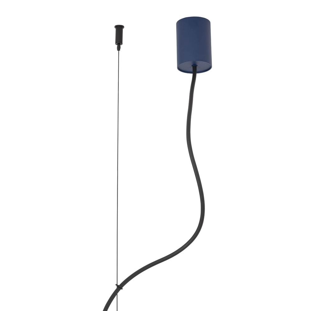 Design pendant lamp Fourty 7-light navy blue