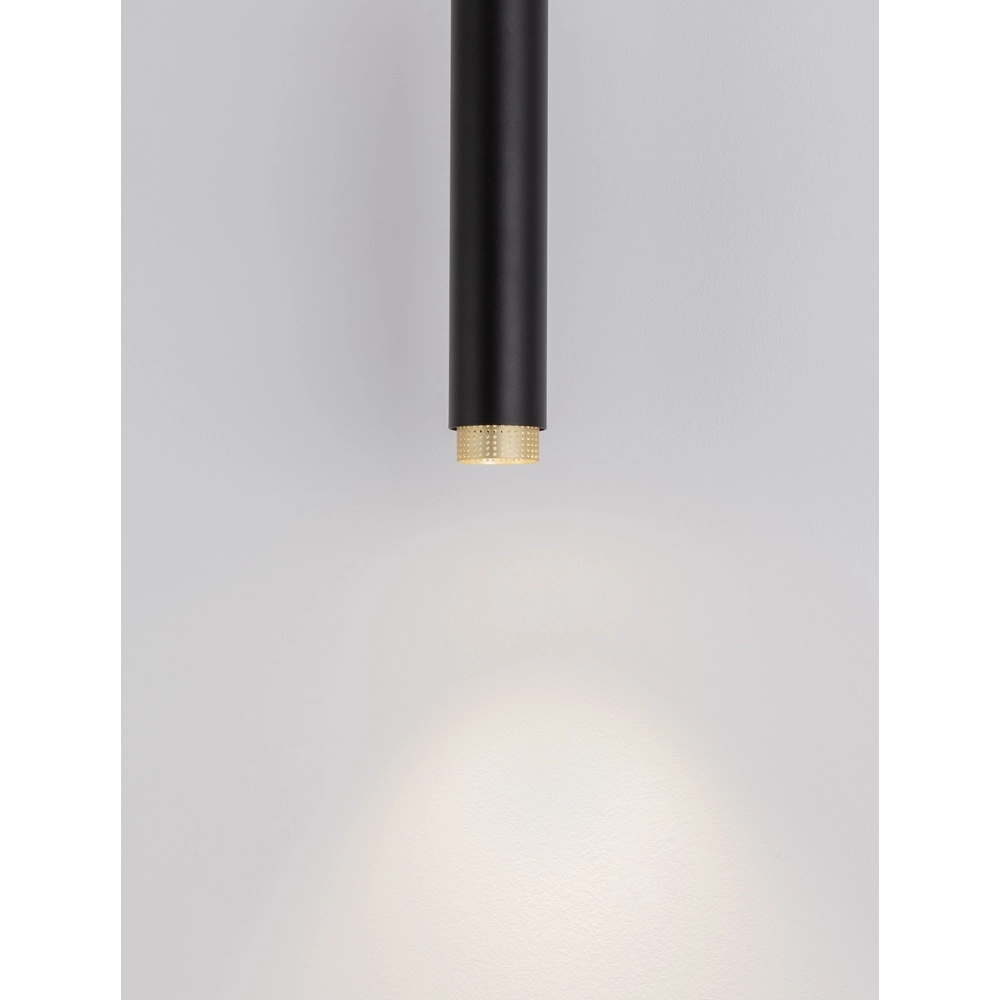 Pendant lamp Nessi black with gold Lyora 5212017475183