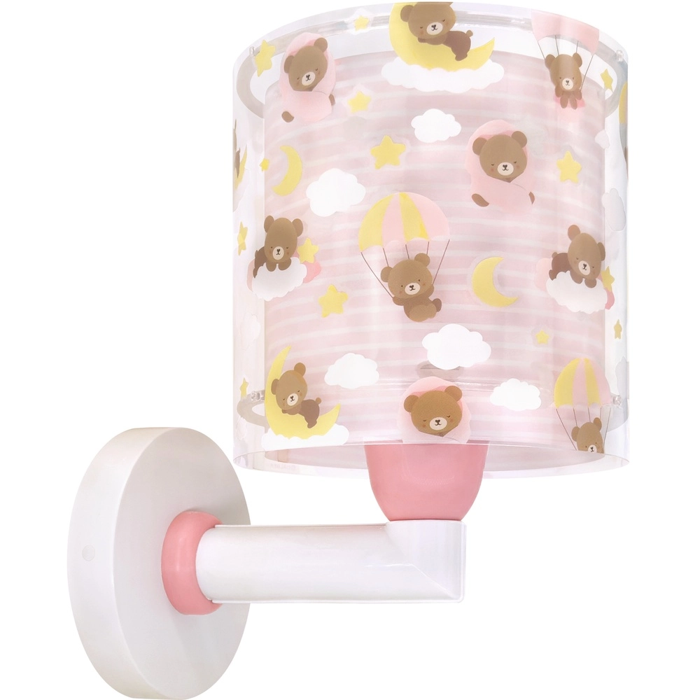 Children's room wall lamp Baby Teddy pink