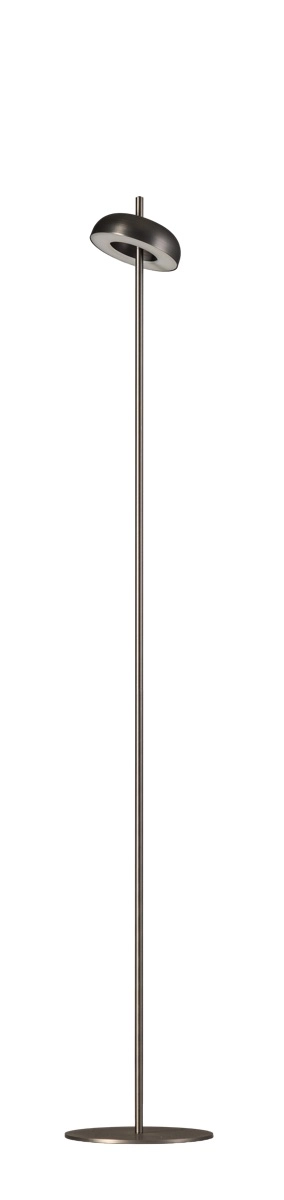 Led floor lamp Maureen nickel black