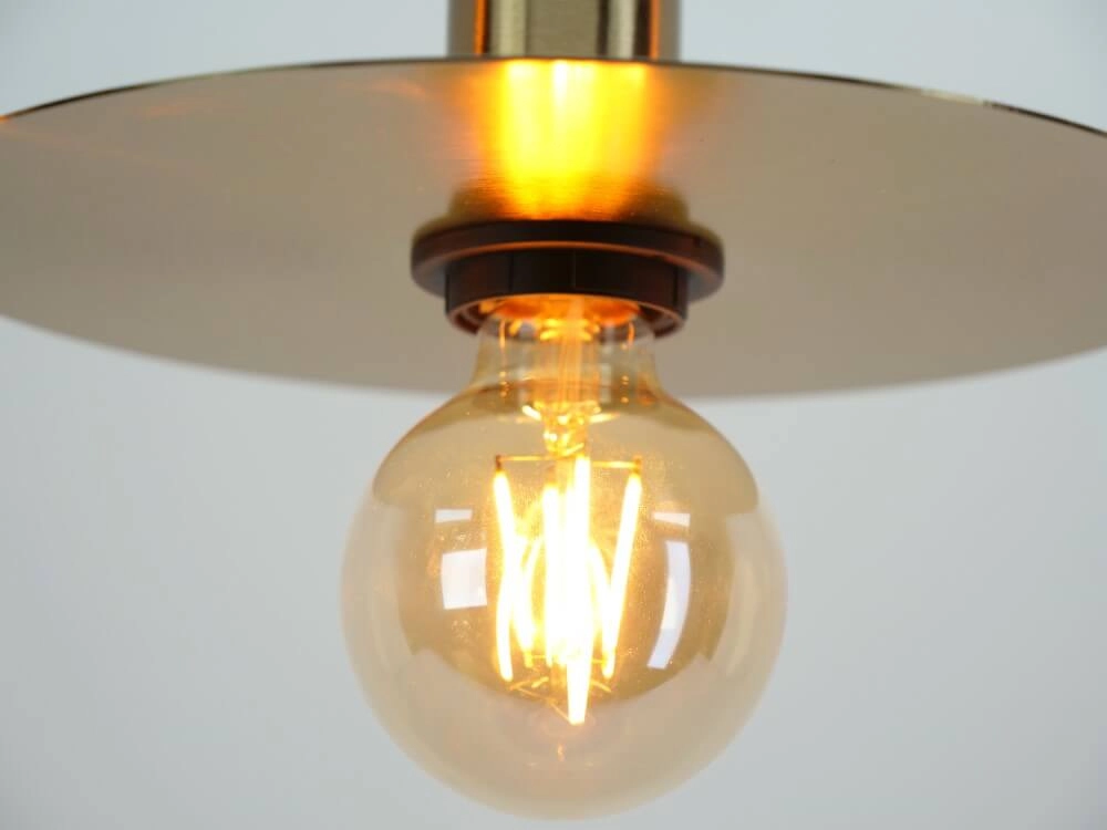 Golden pendant lamp Escandell Ø 25cm Eglo 9008606273874