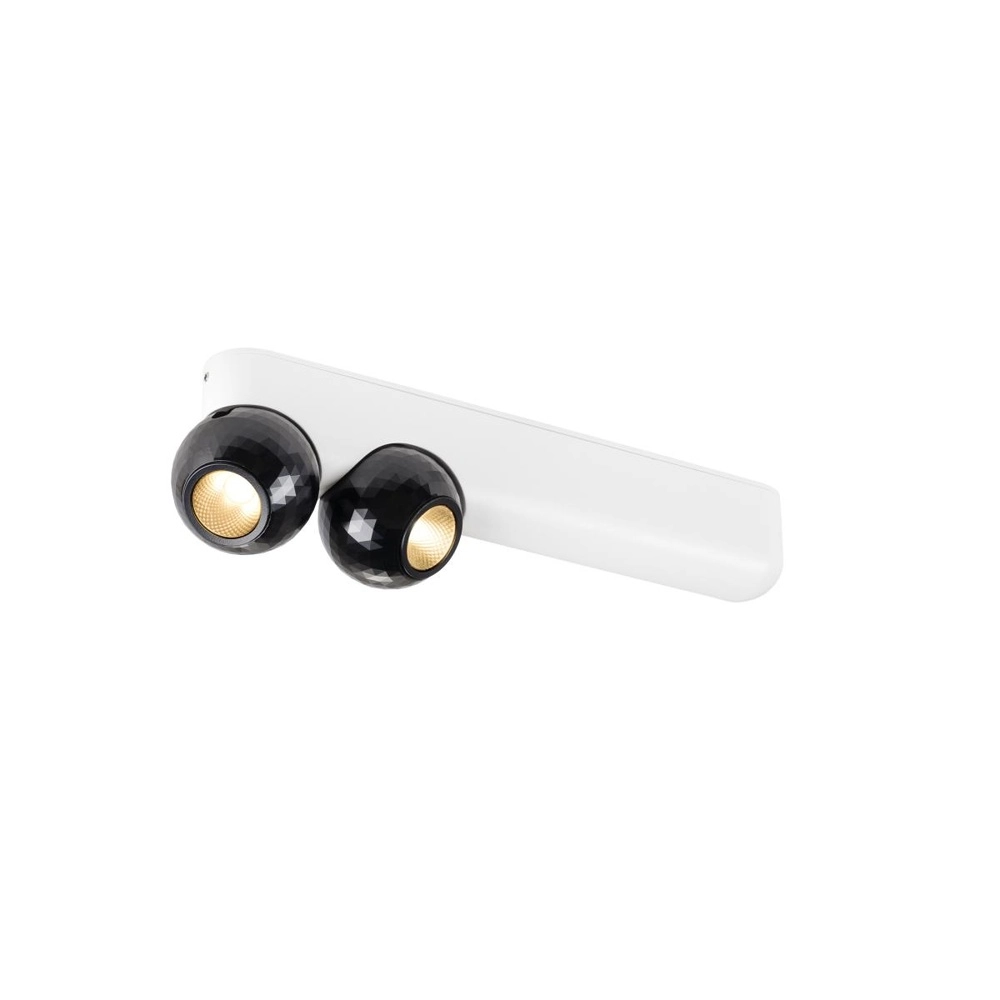 Ceiling lamp Dysko white with black double
