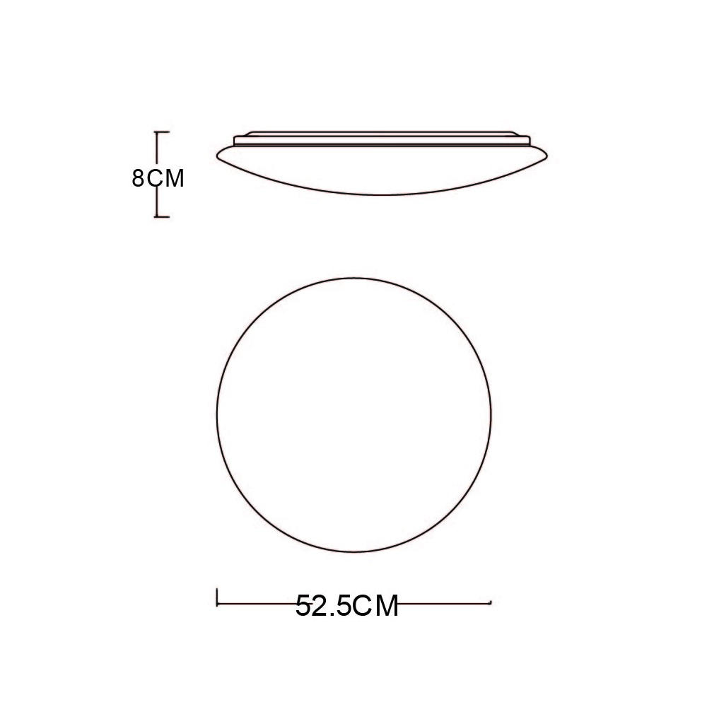 Ceiling light Pierre Ø 53cm white Globo 9007371357697