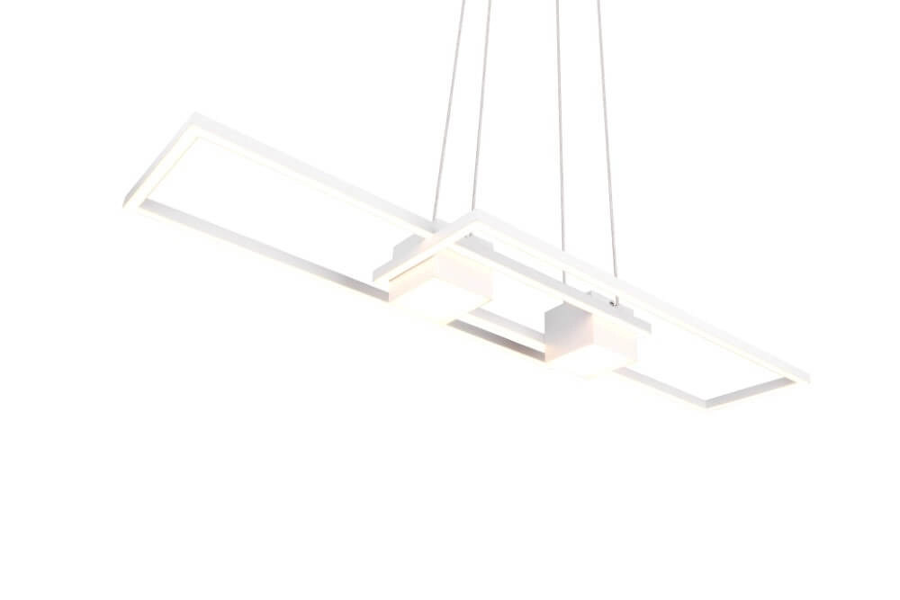 Led pendant light office Albany white Trio 4017807610338