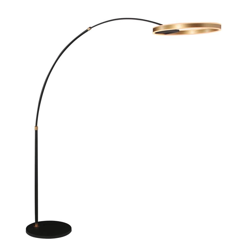 Design arc lamp Ringlux black with gold Steinhauer 8712746177398