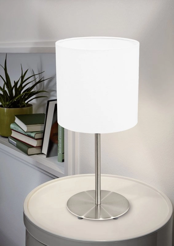 Table lamp Pasteri 40cm matt chrome with white Eglo 9002759315948