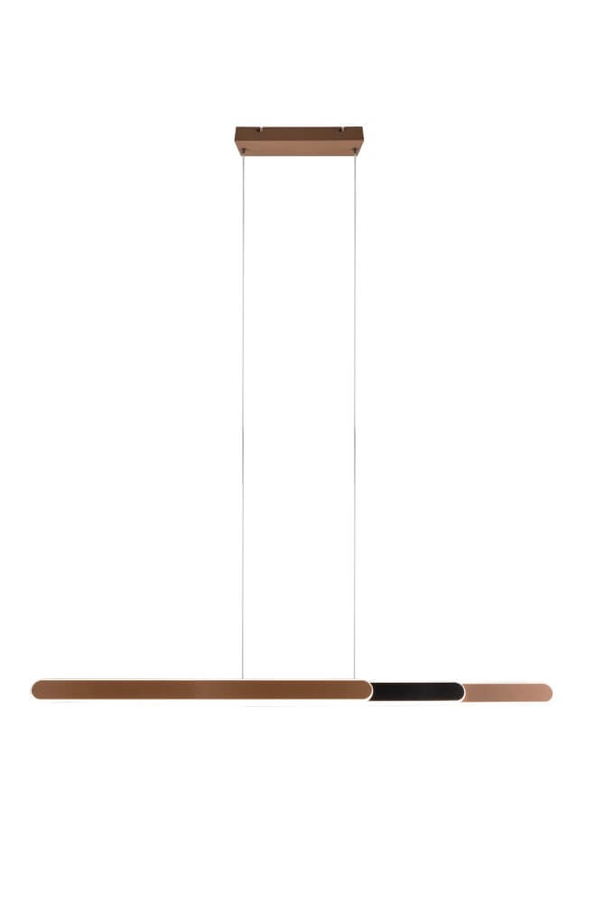 Hanging lamp Helios 130cm brown Trio 4017807577815