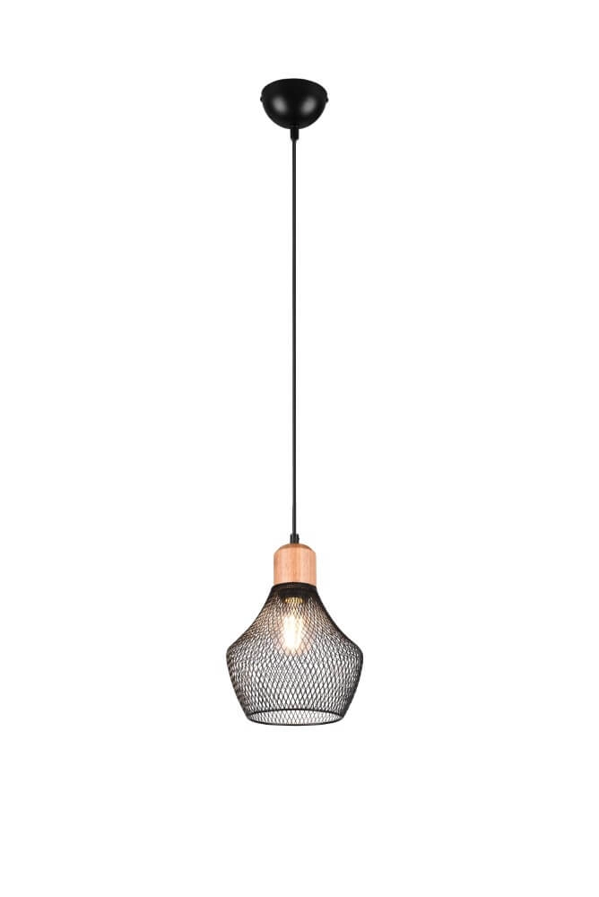 Black wire lamp Valeria Ø 18cm Trio 4017807541182