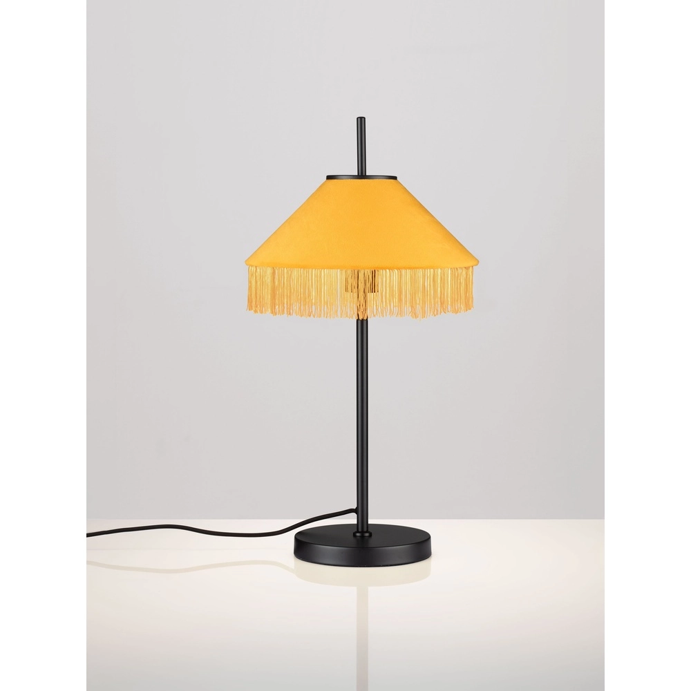 Tiffany table lamp Velvy yellow Lyora 5212017493798
