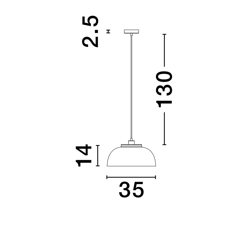 Pendant lamp Sqube black with gold Lyora 5212017454799