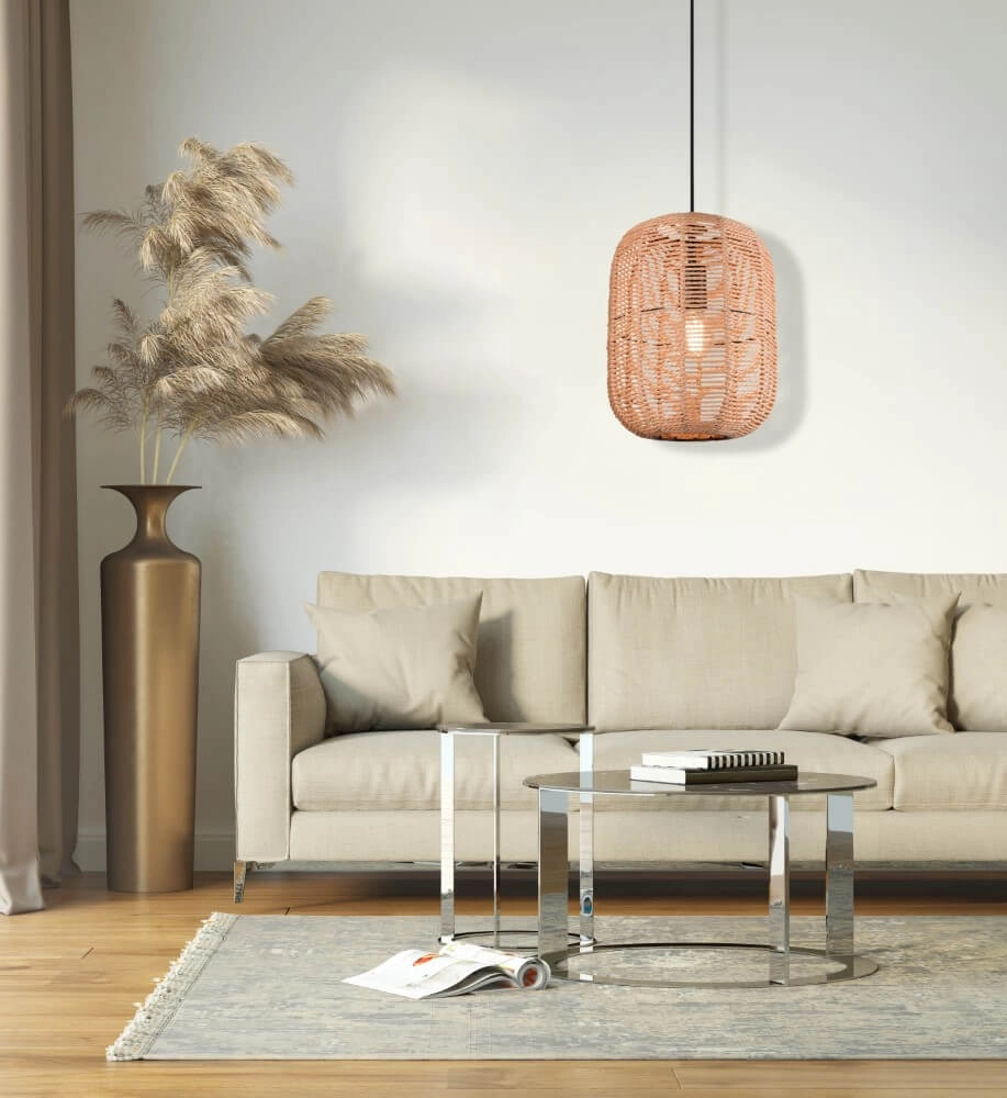 Rattan pendant lamp Runa Ø 35cm Trio 4017807476798