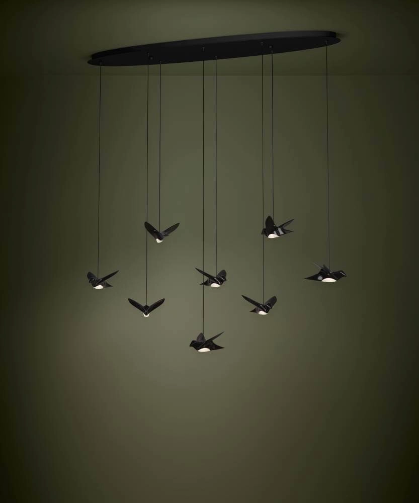 Birds hanging lamp Paratebueno 116cm Stars of Light 9008606221196