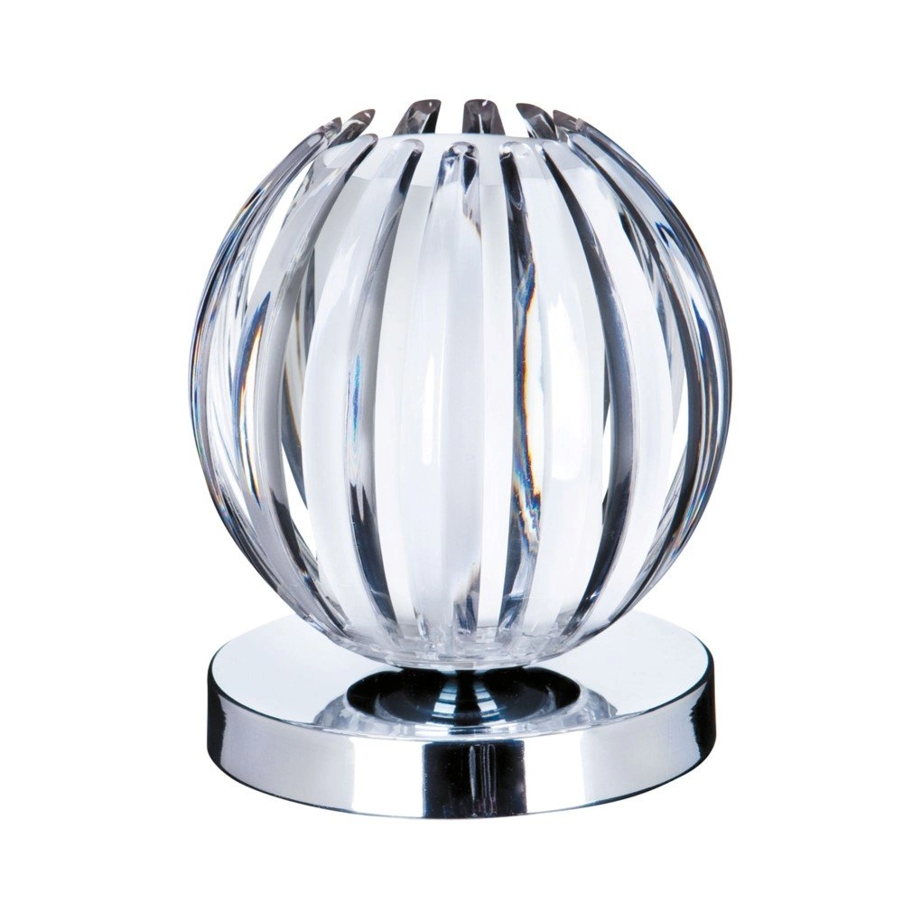Table lamp Claw 14cm chrome with clear glass